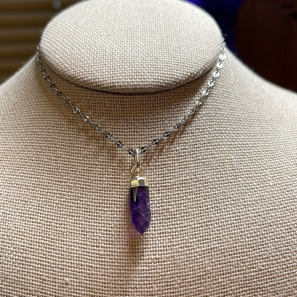 Origami Owl Amethyst Pendant necklace